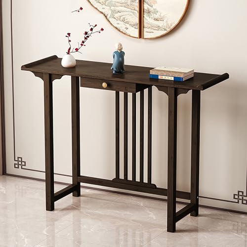 �R���\�[���e�[�u�� ���փe�[�u�� �\�t�@�[�e�[�u�� �T�C�h ����I ���@�\ ���[�I console table ���ցE�Q���E���r���O�E���r�[�p �o�[�J�E���^�[ �g�ݗ��ĊȒP(Brown,80x20x80cm)