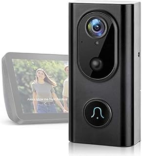 Video Doorbell WiFi Wireless Doorbell Camera[Upgrade][Work with Alexa] IP5 Waterproof HD 1080P WiFi