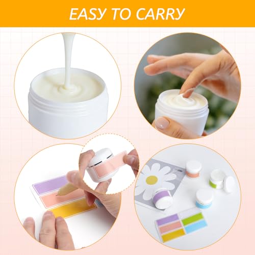 15 Stück Cremedosen zum Befüllen 50ml Set,Kosmetikdosen mit Schraubverschluss Cremetiegel Salbendosen mit 4 Spateln & 3 Etiketten Leere Creme Tiegel für DIY Kosmetik Reise & Aufbewahrung