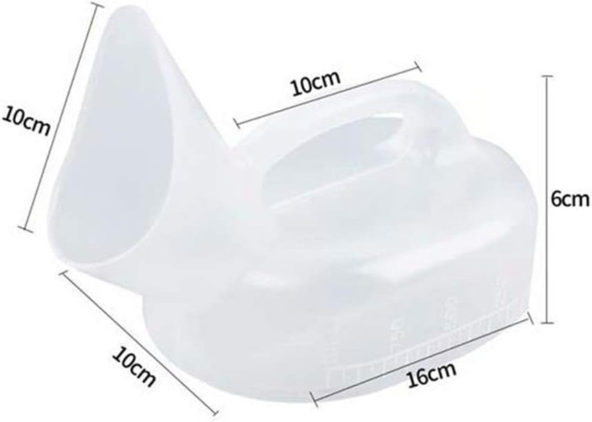 Urine Bottle,Portable Urinals, Ms 1000ml Transparent Urinal Urine Collection Containers Pee Bottles
