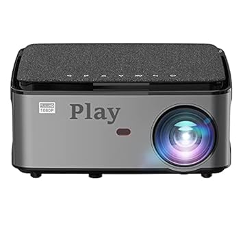 PLAY LED HD Projector for Home with Android 9.0, Portable Projector with 5000 Lumens, HDMI/USB/VGA