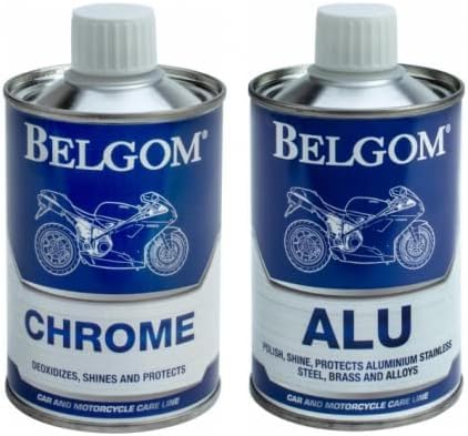 Belgom Pack Alu et Chromes - Pour faire briller les chromes et aluminium de votre voiture ou moto