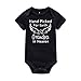 Winzik Newborn Infant baby Boys Girls Outfits Grandpa In Heaven Letters Print Romper Jumpsuit Clothes T-shirt (0-3 months, black)