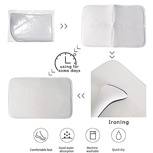 Botanical Flower Memory Foam Indoor Door Mat 20X31.5 Inches, Anti-Skid Absorbent Doormat, Washable Floor Mat For Entryway, Patio, High Traffic Areas, Home Decor Rustic Daisy Lavender Eucalyptus #TOP6