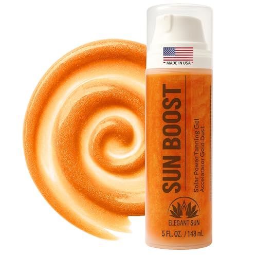 Sun Boost Dark Tanning Accelerator Gel with Gold Mineral Shimmer