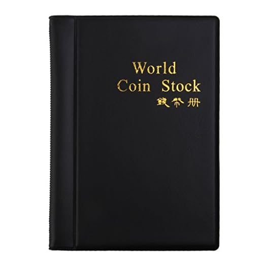 Álbum Numismático Colección de Monedas Almacenamiento Antiguo 120 Compartimentos 3x3 Cm (Negro)