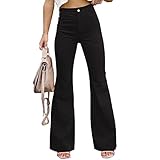 Eigenschaften: Slim Fit, reine Farbe, Taschen, modische Herbst-Winter-Damen-Schlaghose.