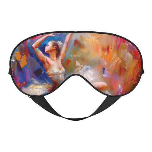 Masque pour les yeux pour dormir, peinture à l'huile, danseuse de ballet, masque de sommeil avec...