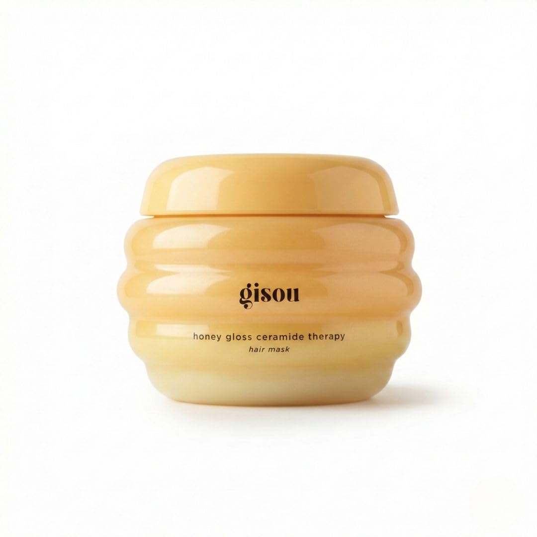 Gisou Glow All The Way Hair & Lip Gift Set: Lip Oil, Hair Mask, Oil & Perfume