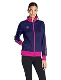 Umbro Women's Double Diamond Jacket, Navy/Pink Yarrow, Large