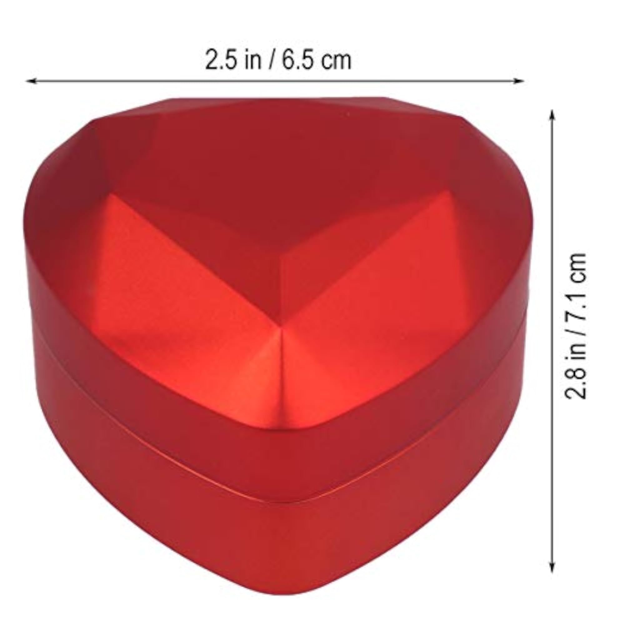 Heart Shape LED Lighted Ring Box for Engagement Proposal