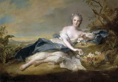 Tableaux sur toile célèbres Jean Marc Nattier Princesse Anne Henriette décoration chambre
