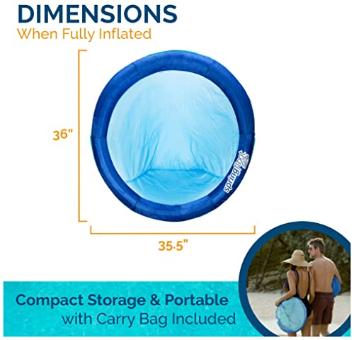 Swimways Spring Float Papasan Pool Lounger With Hyper-Flate Valve, Inflatable Pool Float, Blue #TOP5