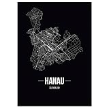JUNIWORDS Stadtposter - Wähle Deine Stadt - Hanau - 30 x 