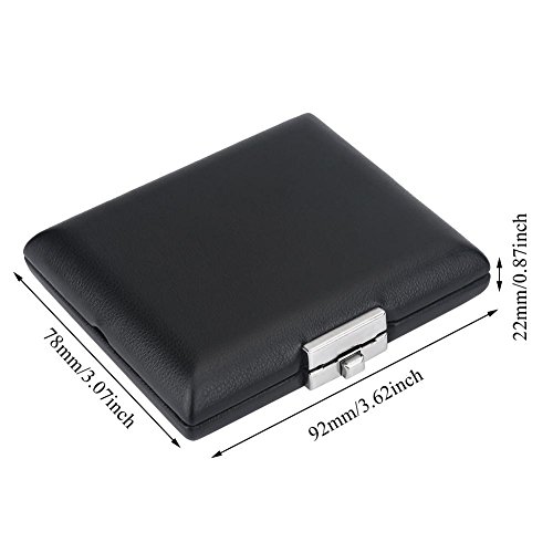 Bassoon s Case, Wooden Storage Case Black PU Leather Cover Bassoon Container Box with Slots for 3pcs s Bassoon Bassoon Case Bassoon - Thumbnail 2