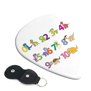 FUCVNPZ Lot de 6 médiators en celluloïd, chiffres et dinosaures, pour guitares acoustiques, électriques, basses ou… - Les Beatles, Paul McCartney, John Lennon, RIngo Starr, George Harrison