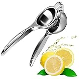 ✅ EINFACH ZU BEDIENEN - Die Saftpresse wird mit wenig Kraft bedient. Zitronen können kinderleicht gepresst werden