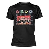 Offizielles Lizenzprodukt. Devo Herren T-Shirt Schwarz Schwarz Gr. S, Schwarz
