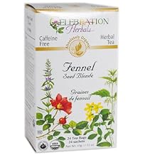 CELEBRATION HERBALS Fennel Seed Blonde Tea Organic 24 Bag, 0.02 Pound