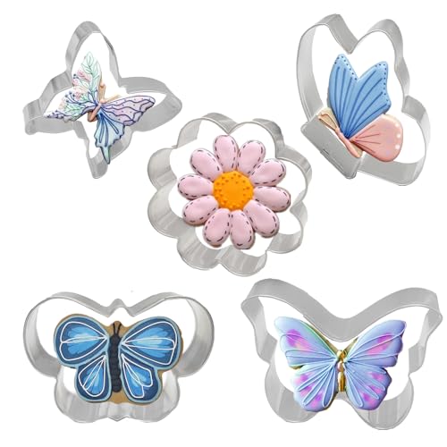 5Pcs Butterfly Flower Cutter Set