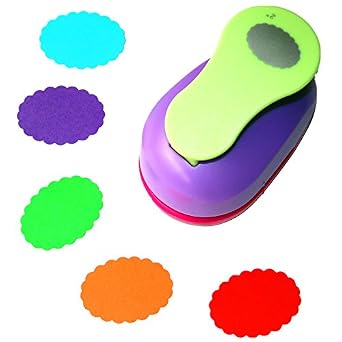 CADY Crafts Punch 2-Inch Paper Punches Craft Punches Wave Oval