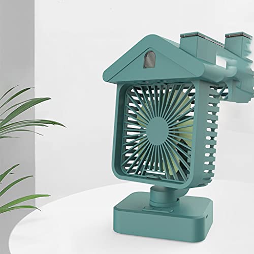 Ventilateur de refroidissement portable à eau rechargeable USB double ventilateur de bureau compact