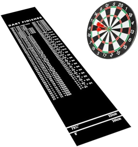 Shakven Dart Mat with Throw Line | Portable Floor Protection with Throw Line Non-Slip - Protective Dart Mat | for Game Room Recreation Center Sports Club Office Basement Garage — view 8