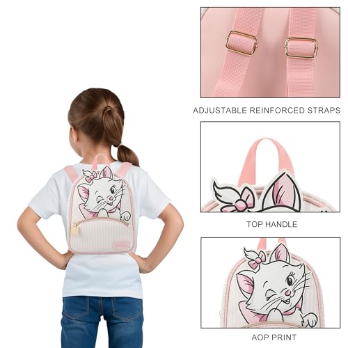 Disney Aristocats Marie Winking Pink & White 10.5" Mini PU Backpack4