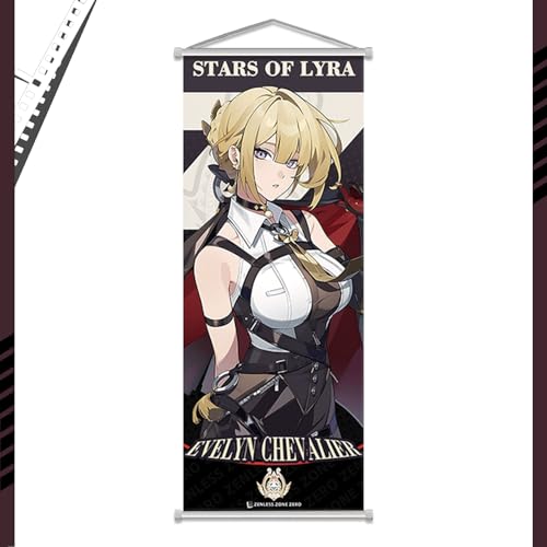 Zenless Zone Zero Poster for Game lovers Hanging Wall HD Printing Artistic Scroll Canvas Character Posters for Living Room Bedroom Indoor Décor (EVELYN)