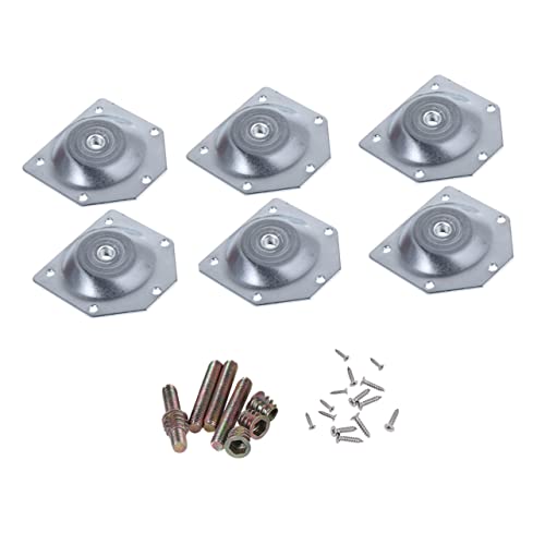 Vaguelly 6Pcs Iron Plate Table Leg Connector Pads Durable Fixators for Secure Furniture Leg Connection Practical Connector for Tables and Sofas Easy to Use Gasket