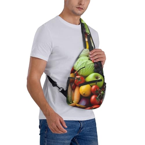 Mochila Sling Bag Negra Casual para Uso Diario miniatura 7