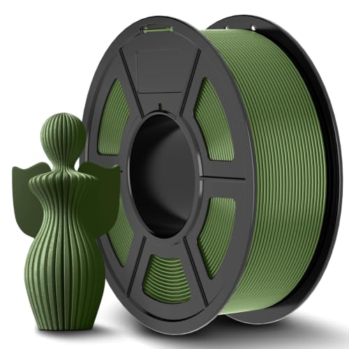 Image of JAYO PLA+ Filament 1.75mm Olive Green 1.1KG, PLA Plus 3D Printer Filament | Tougher and Stronger, Neatly Wound , Dimensional Accuracy + /- 0.02 mm, Fit Most FDM 3D Printers, 1100G Spool(2.42 lbs)