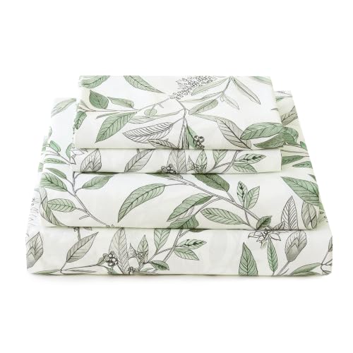 ChicView Queen Size Printed Sheets Set, 4 Pieces Patterned Bed Sheet Sets