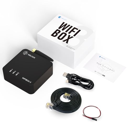 WELOCK WIFIBOX 3 Smart BLE Gateway für Home Remote Entriegelung Arbeit mit Alexa-Verbindung Einfache Steuerung und Sichere Zutrittskontrolle für WELOCK Elektronische Türschlösser
