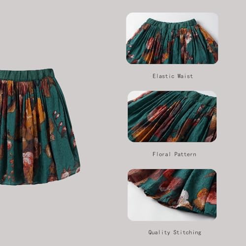 Image of Mud Kingdom Beautiful Girl Skirt Set Floral Ruffle Sleeveless Summer Casual Clothing