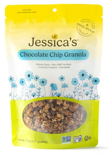 Jessica’s Chocolate Chip Granola - Handmade, Non-GMO, Gluten-Free, Whole Grain, 11oz