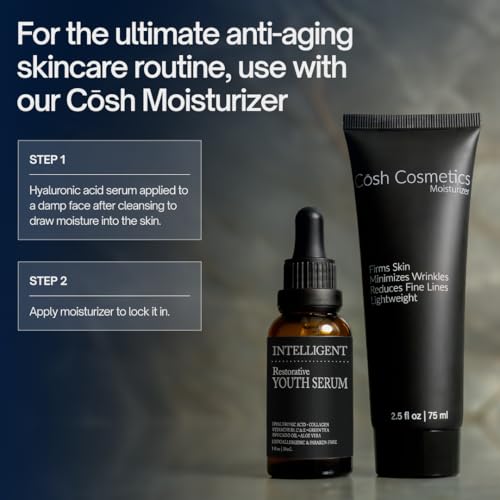 Intelligent Shop Intelligent Youth Serum, Anti Aging Anti Wrinkle Topical Vitamin C Facial Serum with Hyaluronic Acid, Collagen, Aloe Vera, Vitamin B5 & E, 1 fl oz