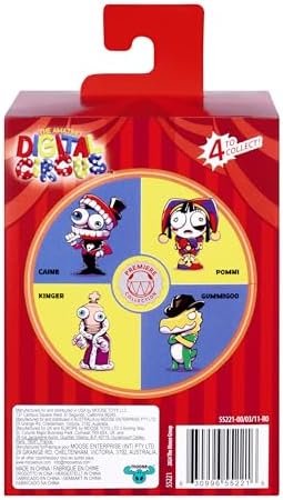 Amazing Digital Circus Officially Licensed Pomni Vinyl Figure, Quality 4"/10.1 CM Boxed Collectible Figure with Jittery Eyes and Collector Card, 4 Posed Vinyl Figures to Collect in Premier Collection - 3