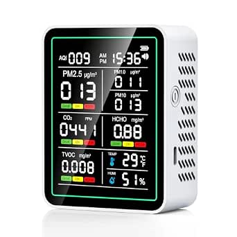 Indoor Air Quality Monitor, 10-in-1 Smart Air Quality Tester