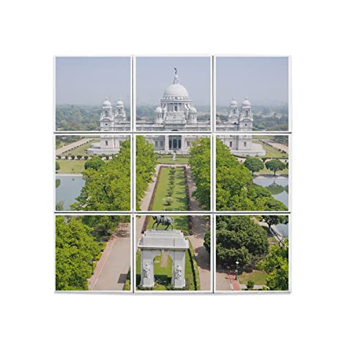 Carreaux céramique Victoria Memorial pour rénover un mur terne avec une fresque indienne