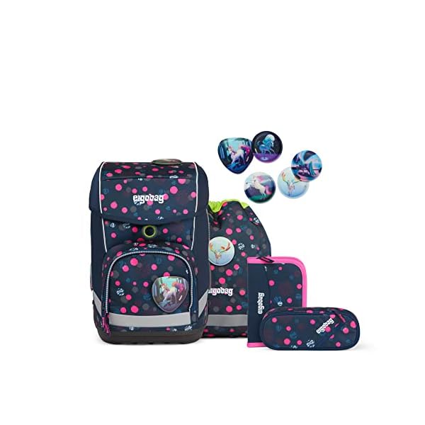ergobag cubo Set ergonomischer Schulrucksack Klassisch 6-teilig 1. Klasse Grundschule