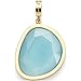 Produktbild JEWELS BY LEONARDO Anhänger Clip & Mix Bonny  Ketten-Anhänger aus goldfarbenem Edelstahl  Catseye in glasklarem Türkis  Schmuck Geschenk für Frauen  024948