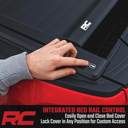 Rough Country Powered Retractable Bed Cover for Chevy Silverado & GMC Sierra 1500 (2019-2026) - Fits 5'10 Bed - Electric Aluminum Tonneau Cover with Key Fob Control by Rough Country - Used condition - Image 7