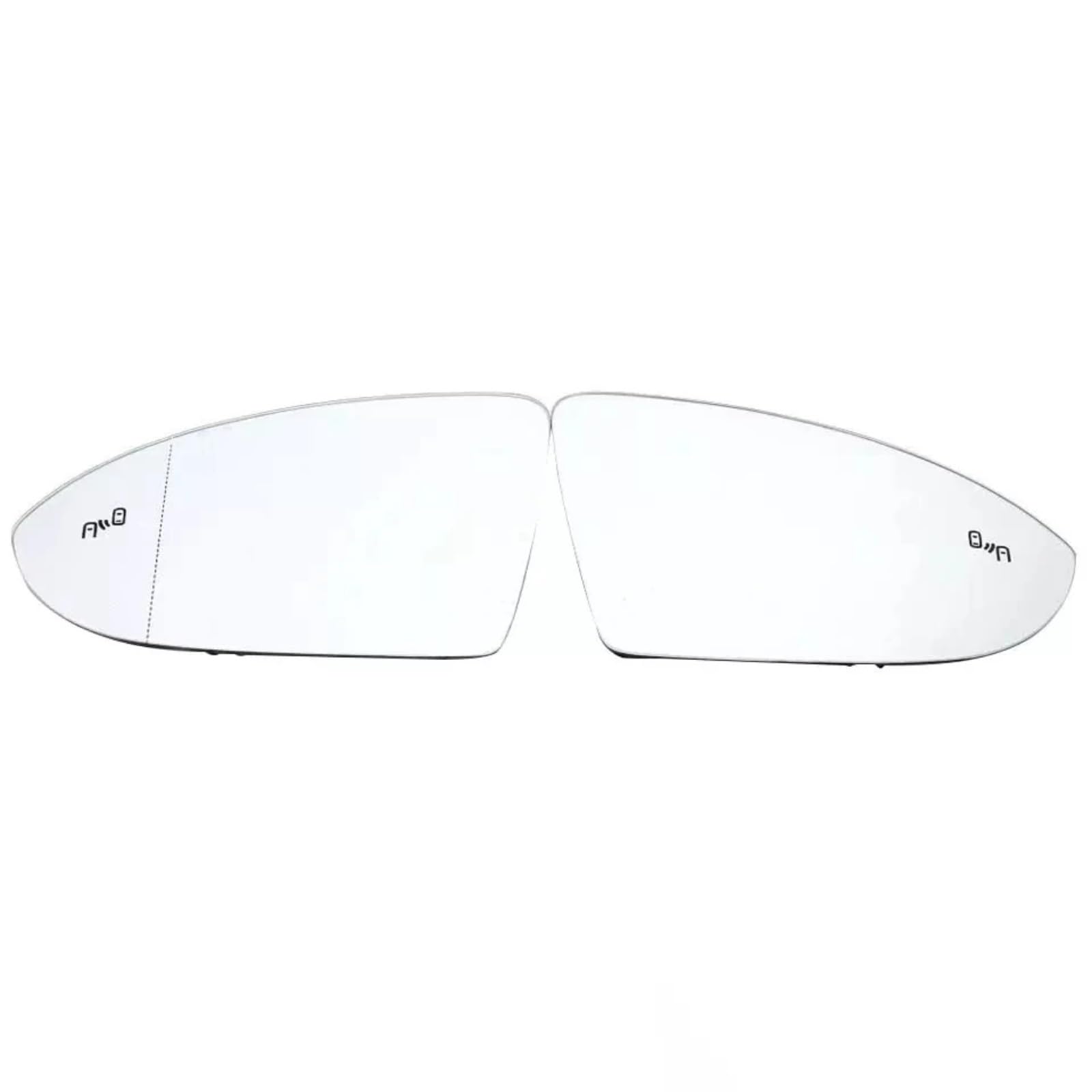 Compatible avec VW Pour Golf 7 Pour Golf 7.5 Pour GTI 2013 2014 2015 2016 2017 2018 2019 2020 Voiture Chauffante Pour Rétroviseur Arrière 5G0857521 5G0857522 Verre rétroviseur auto(2pcs)