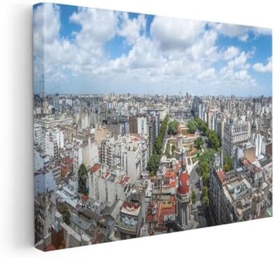 Buenos Aires City Skyline Aerial Panoramic View 20x16 image 4