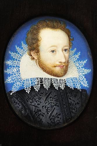 Toile image murale MSTECO du comte d'Essex par Nicholas Hilliard pour décoration maison 60x90cm