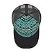 Trendy Fashion Trucker Hats Teal Green Native American Tribal Ethnic Western Horse, Unisex Outdoor Baseball Cap, Adjustable Size Dad Hat, Structured Baseball Hat with Breathable Mesh Back