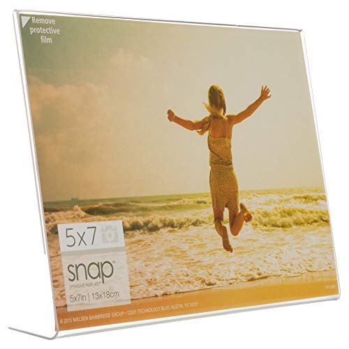 Snap 7X5 Clear Acrylic Self Standing Photo Frame, Set Of 12 #TOP2