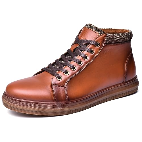 Image of Arkbird Mens Leather Sneaker Fashion Classic Casual Chukka Ankle Boots for Men