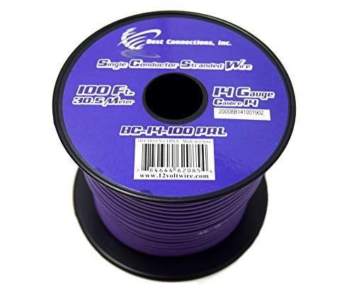 Audiopipe Trailer Light Cable Wiring for Harness 100ft spools 14 Gauge 7 Wire 7 Colors
